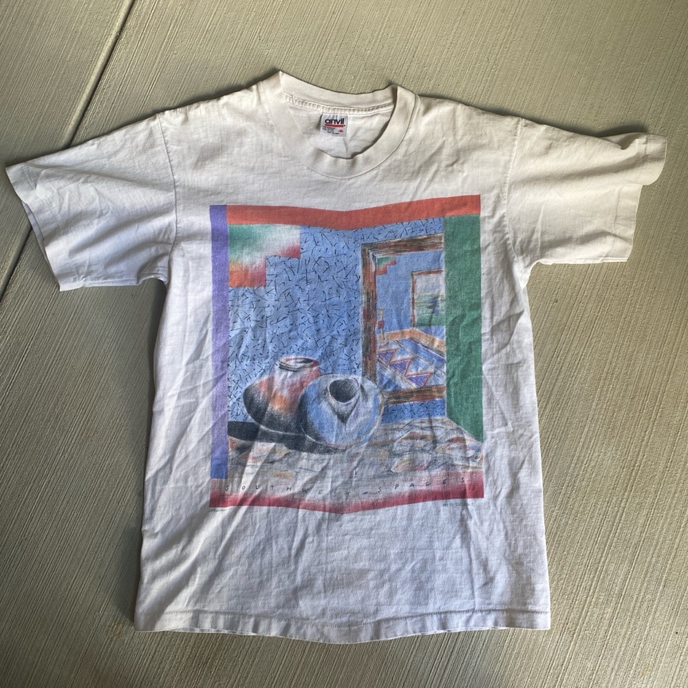 Anvil Southwest spaces vintage graphic shirt. Made in USA, size medium